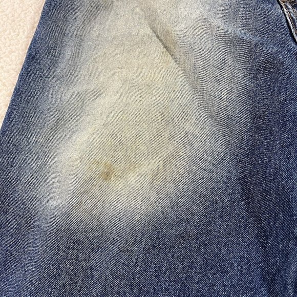 God Body Jean Shorts Men's Size 38 Faded Light Wash Denim Cotton Distressed - Picture 3 of 12